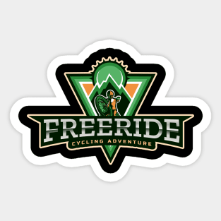 Freeride Cycling adventure for bike lover Sticker